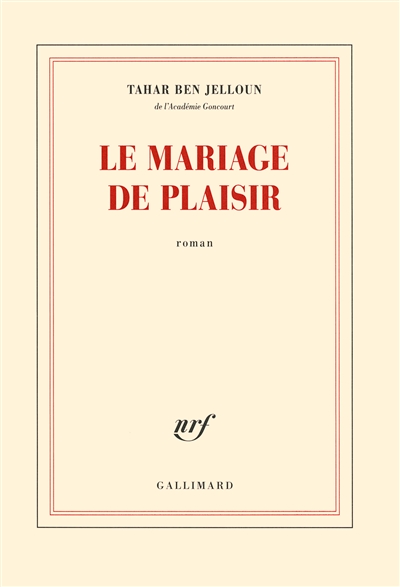 Couverture de : Le mariage de plaisir : roman