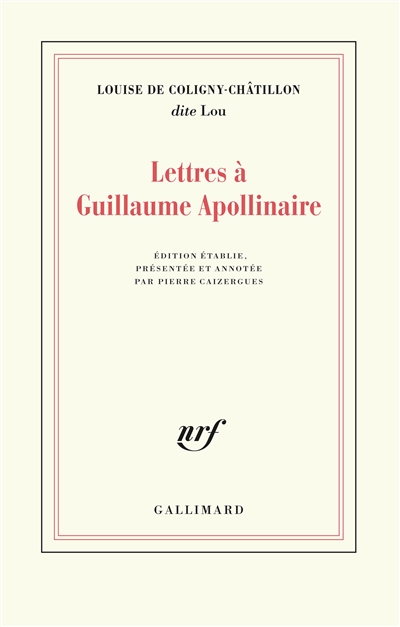 Couverture de : Lettres à Guillaume Apollinaire