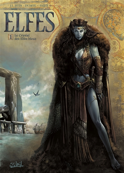 Couverture de : Elfes v.1, Le crystal des elfes bleus