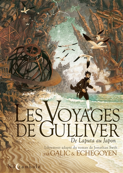 Couverture de : Les  voyages de Gulliver : de Laputa au Japon
