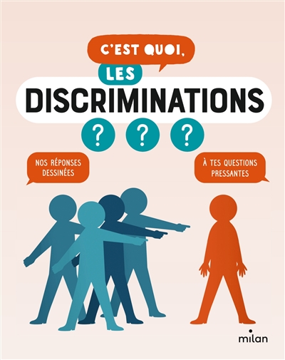 Couverture de : C'est quoi, les discriminations ? : nos réponses dessinées à tes questions pressantes