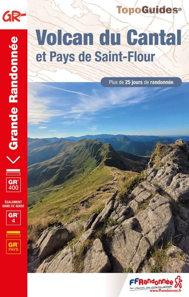Couverture de : Volcan du Cantal et pays de Saint-Flour : GR 400, GR 4, GR pays
