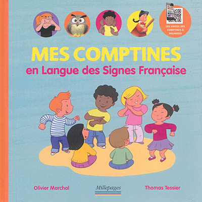 Couverture de : Mes comptines en langue des signes française