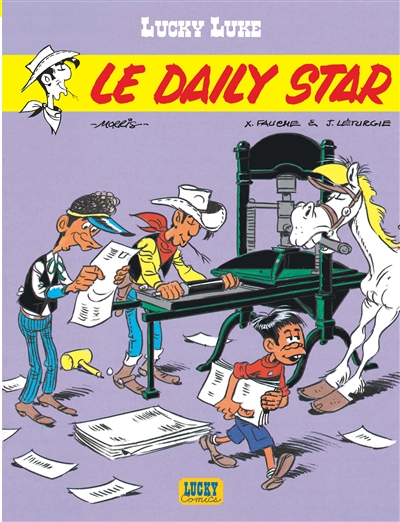 Couverture de : Lucky Luke v.23, Le Daily Star